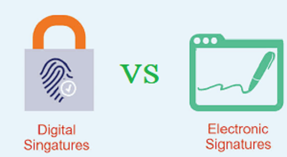 digital signature vs electronic signature
